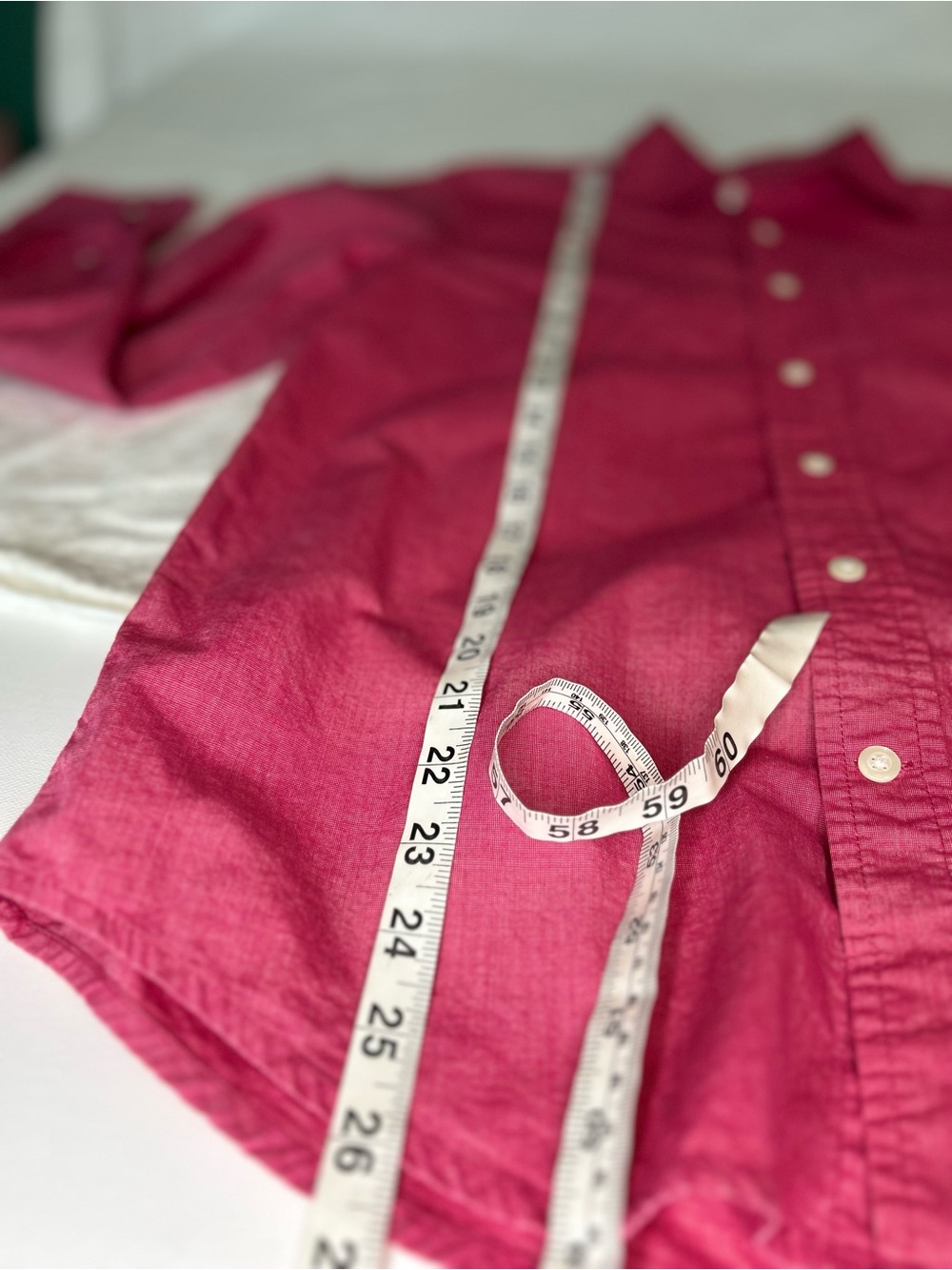 GAP Classic Fit Pink Woven 100% Cotton Button Down Shirt Small - Picture 6 of 7